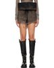 Rick Owens Rick Owens Gray Tower Crater Denim Shorts - 1