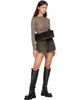 Rick Owens Rick Owens Gray Tower Crater Denim Shorts - 5