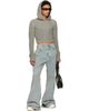 Rick Owens Rick Owens Gray Tower Cropped Hoodie - 4
