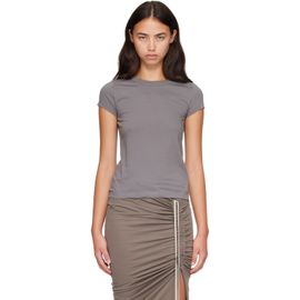 Rick Owens Rick Owens Gray Tower Cropped Level T-shirt