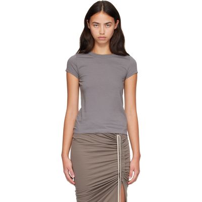 Rick Owens Rick Owens Gray Tower Cropped Level T-shirt