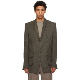 Rick Owens Rick Owens Gray Tower Customs Blazer