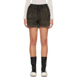 Rick Owens Rick Owens Gray Tower Denim Shorts
