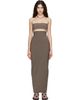 Rick Owens Rick Owens Gray Tower Dirt Pillar Maxi Skirt - 1