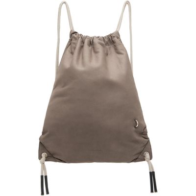 Rick Owens Rick Owens Gray Tower Drawstring Backpack