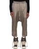Rick Owens Rick Owens Gray Tower Drawstring Cropped Trousers - 1