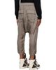 Rick Owens Rick Owens Gray Tower Drawstring Cropped Trousers - 3