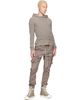 Rick Owens Rick Owens Gray Tower Dust Felt Cashmere Cropped Hoodie - 4
