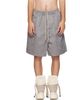 Rick Owens Rick Owens Gray Tower Faun Shorts - 1