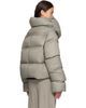 Rick Owens Rick Owens Gray Tower Funnel Neck Down Jacket - 3