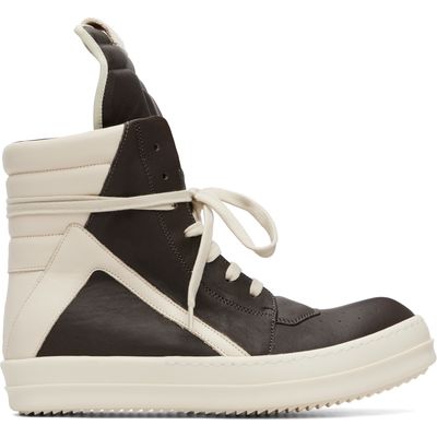 Rick Owens Rick Owens Gray Tower Geobasket Sneakers