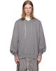 Rick Owens Rick Owens Gray Tower Heavy Jersey Hoodie - 1