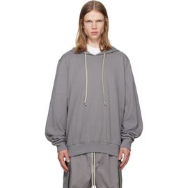 Rick Owens Rick Owens Gray Tower Heavy Jersey Hoodie