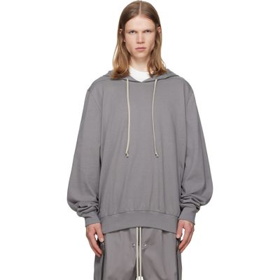 Rick Owens Rick Owens Gray Tower Heavy Jersey Hoodie