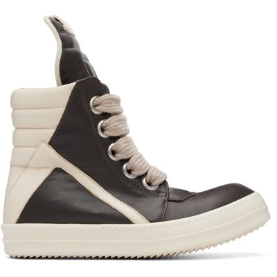 Rick Owens Rick Owens Gray Tower Jumbolaced Geobasket Sneakers