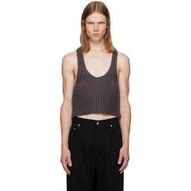 Rick Owens Rick Owens Gray Tower Knit Tank Top