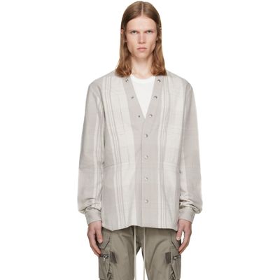 Rick Owens Rick Owens Gray Tower Larry Fogpocket Shirt