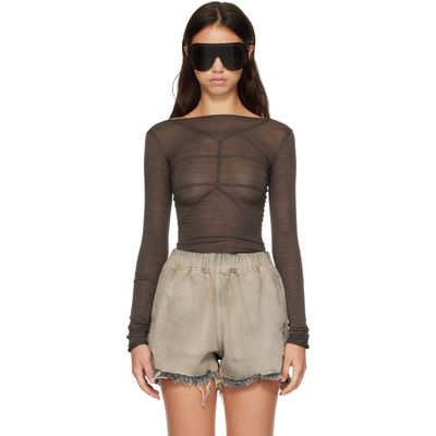 Rick Owens Rick Owens Gray Tower LS Temple T-shirt