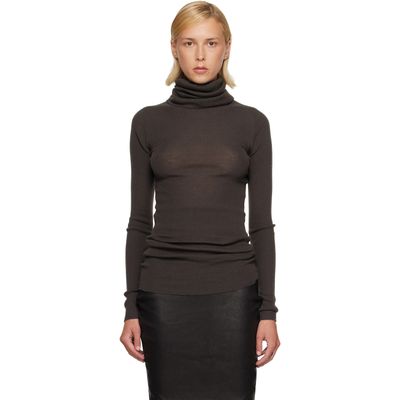 Rick Owens Rick Owens Gray Tower LS Tube Turtleneck
