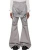 Rick Owens Rick Owens Gray Tower Megastrapped Bolan Bootcut Trousers - 1