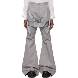 Rick Owens Rick Owens Gray Tower Megastrapped Bolan Bootcut Trousers
