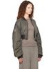Rick Owens Rick Owens Gray Tower Micro Secchia Flight Bomber Jacket - 2