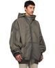 Rick Owens Rick Owens Gray Tower Mountain Hun Hoodie Bomber Jacket - 2