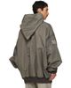 Rick Owens Rick Owens Gray Tower Mountain Hun Hoodie Bomber Jacket - 3