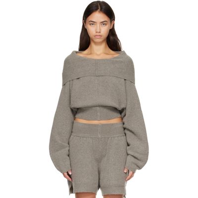 Rick Owens Rick Owens Gray Tower Pull Hoodie