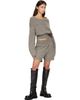 Rick Owens Rick Owens Gray Tower Pull Hoodie - 5