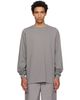 Rick Owens Rick Owens Gray Tower Short Crewneck LS Sweatshirt - 1