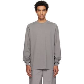Rick Owens Rick Owens Gray Tower Short Crewneck LS Sweatshirt