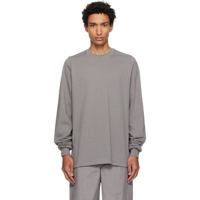 Rick Owens Rick Owens Gray Tower Short Crewneck LS Sweatshirt