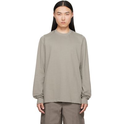 Rick Owens Rick Owens Gray Tower Short Crewneck LS T-shirt