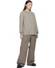 Rick Owens Rick Owens Gray Tower Short Crewneck LS T-shirt - 4