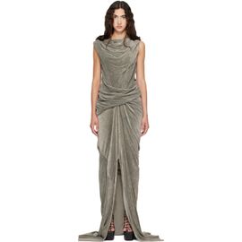 Rick Owens Rick Owens Gray Tower Strutter Maxi Dress