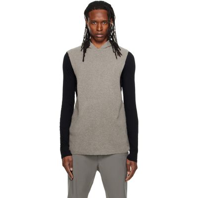 Rick Owens Rick Owens Gray Tower Tank Hoodie