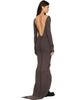 Rick Owens Rick Owens Gray Tower Tight Maxi Dress - 3