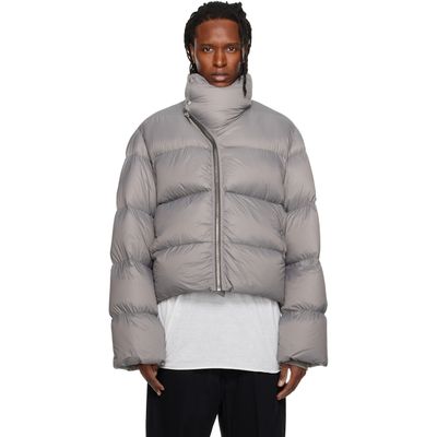 Rick Owens Rick Owens Gray Tower Turtle Down Jacket
