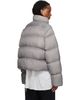 Rick Owens Rick Owens Gray Tower Turtle Down Jacket - 3