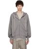 Rick Owens Rick Owens Gray Tower Windbreaker Hoodie - 1