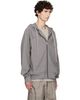 Rick Owens Rick Owens Gray Tower Windbreaker Hoodie - 2