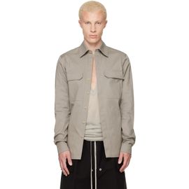 Rick Owens Rick Owens Gray Tower Work Shirt