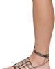 Rick Owens Rick Owens Gunmetal Hollywood Web Granola Sandals - 3