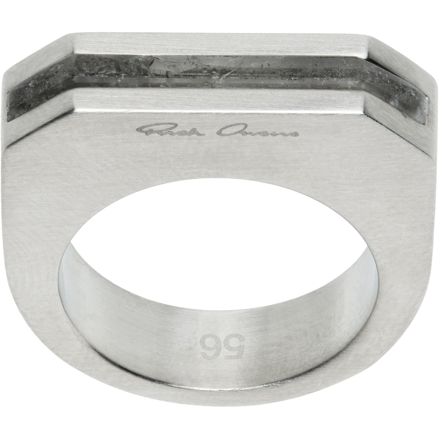Rick Owens - Silver Slitted Thumb Ring
