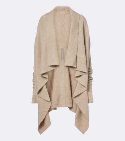 Rick Owens Rick Owens Hooded alpaca and wool-blend cardigan