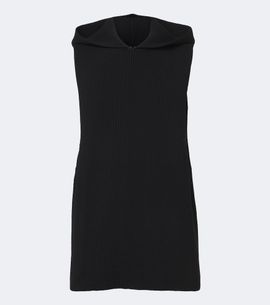Rick Owens Rick Owens Hooded ribbed-knit virgin wool tank top