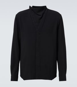 Rick Owens Rick Owens Island draped cady shirt