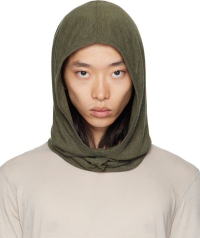 Rick Owens Rick Owens Khaki Concordians Knit Hood