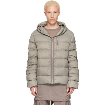 Rick Owens Rick Owens Khaki Tower Light Nylon Duvet Down Jacket